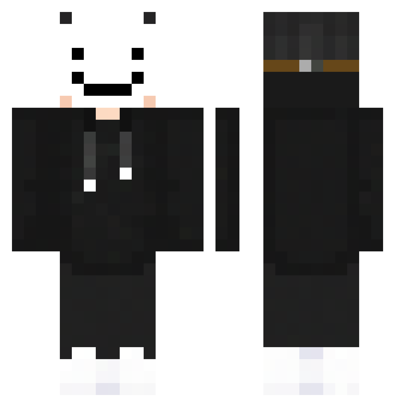 SyrHejl Minecraft skin, front and back view