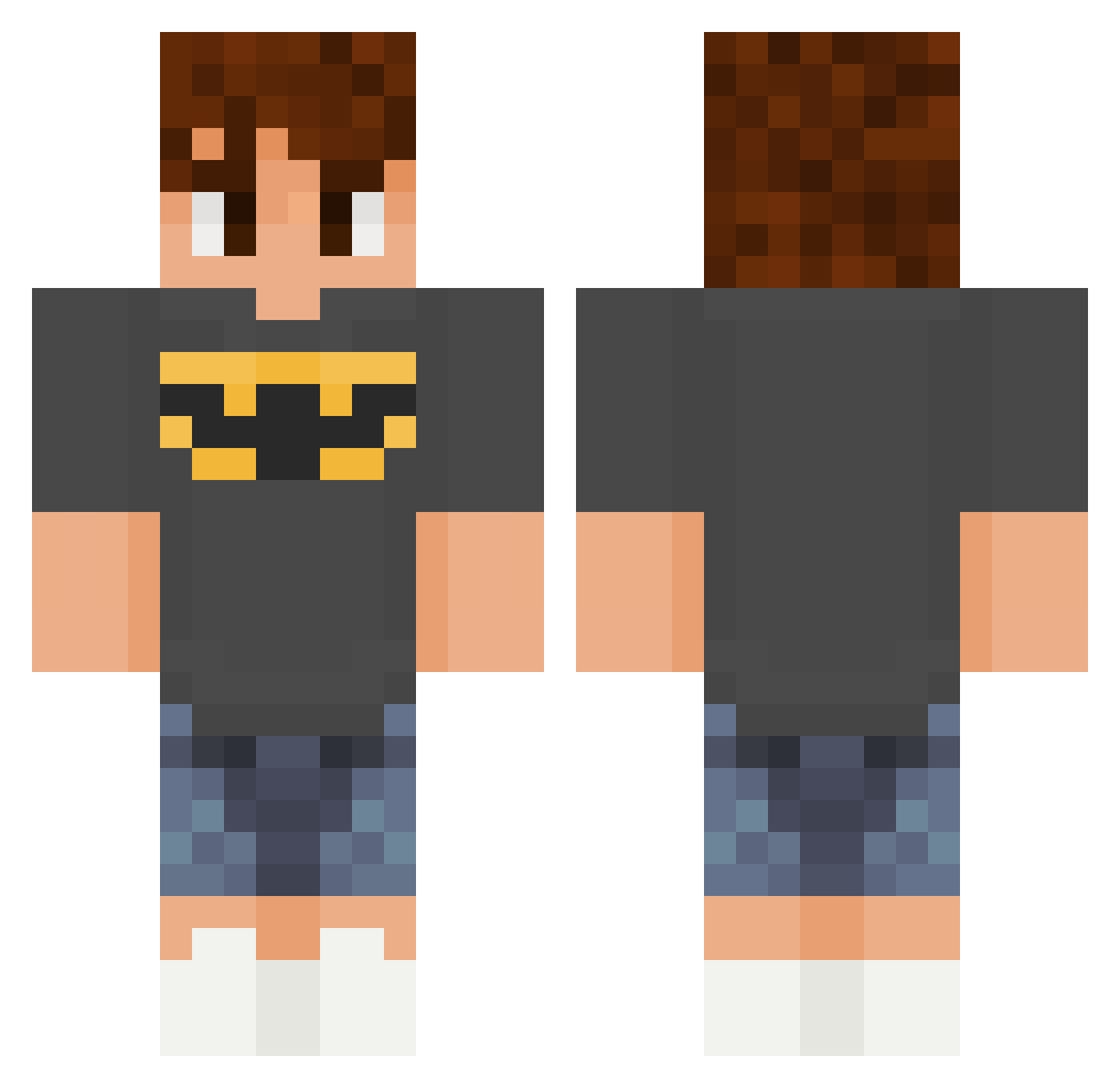 NotLinkMaster Minecraft skin, front and back view