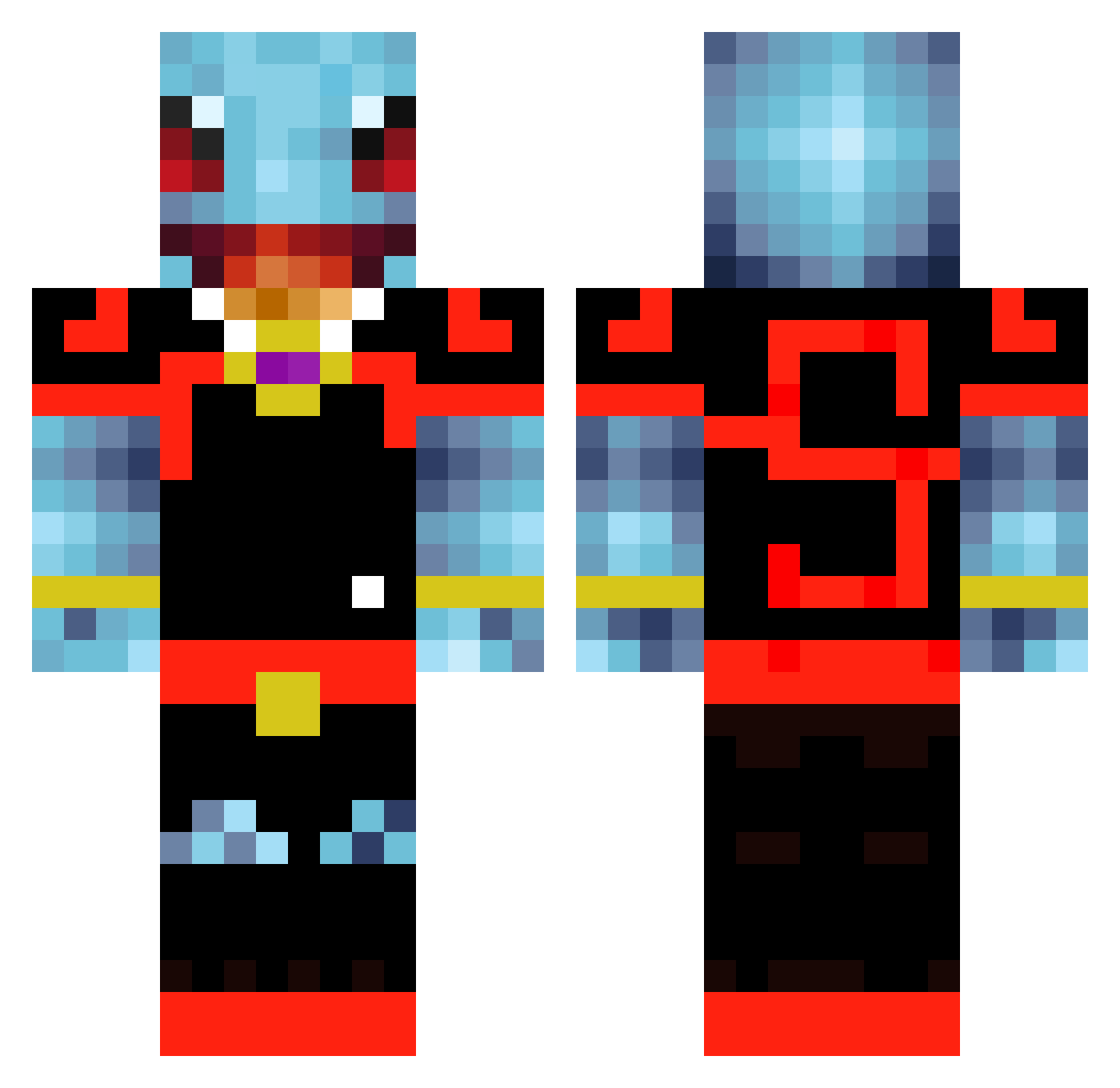 __Schiggy__ Minecraft skin, front and back view