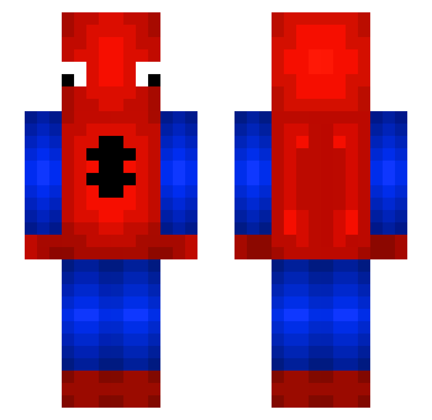 zMauro_ Minecraft skin, front and back view