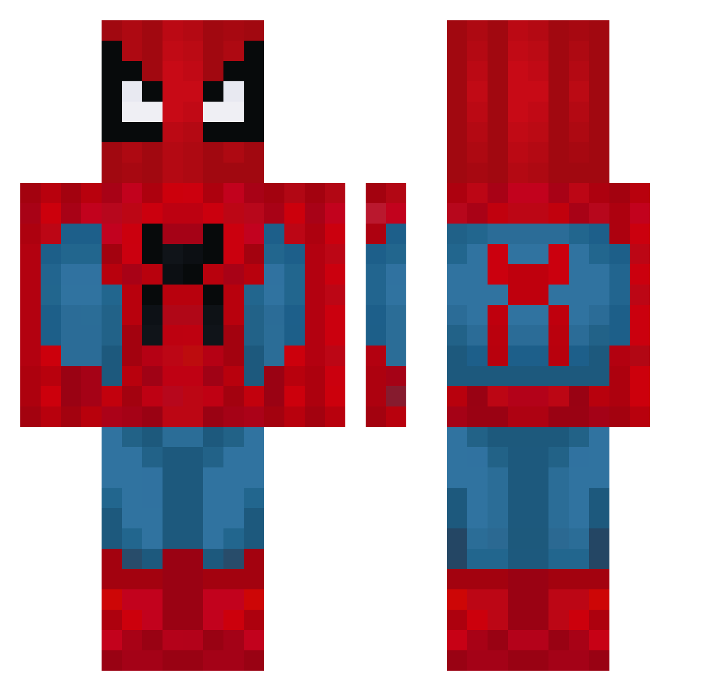 Eneska_D Minecraft skin, front and back view