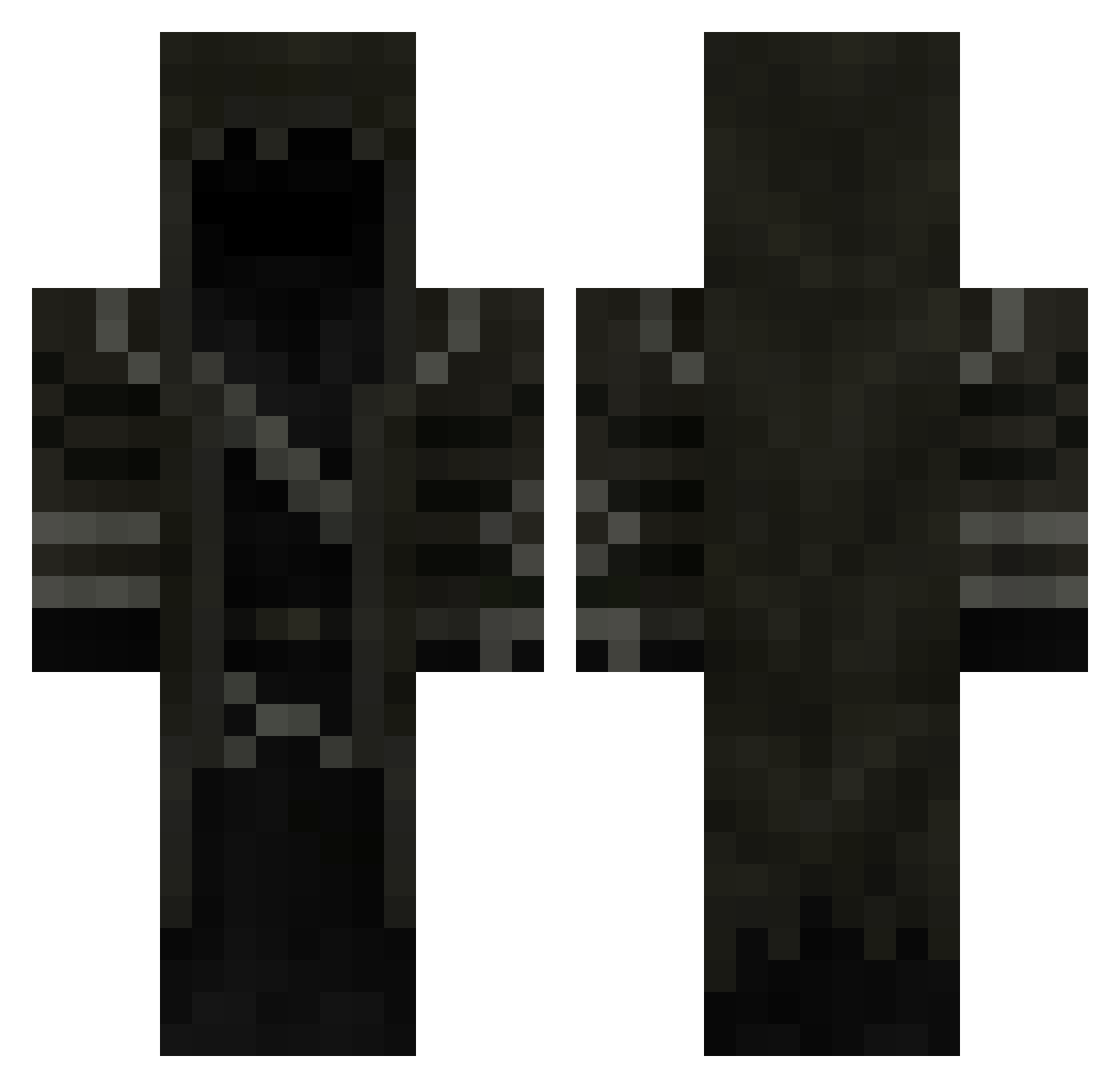 AlexXD45 Minecraft skin, front and back view