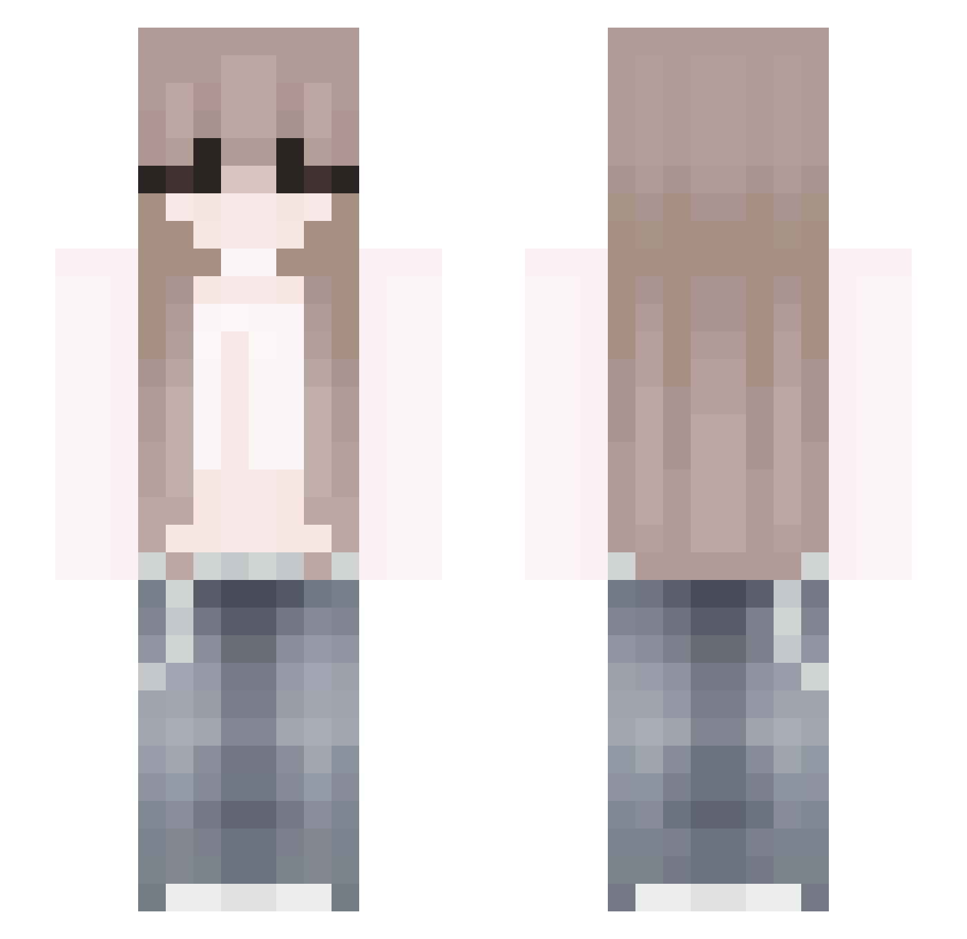 ElCookieMonzter Minecraft skin, front and back view