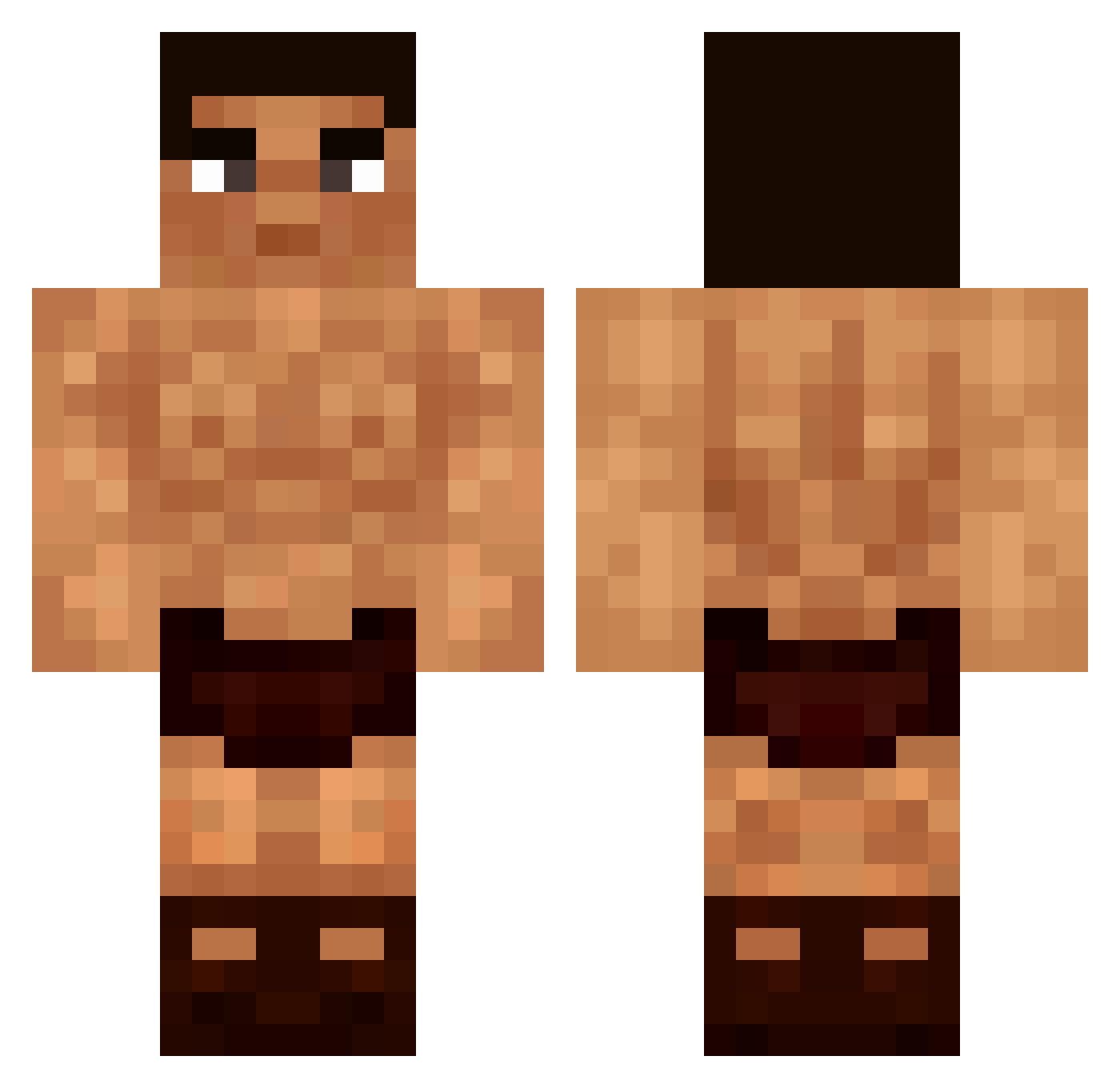 VarnerJohans Minecraft skin, front and back view