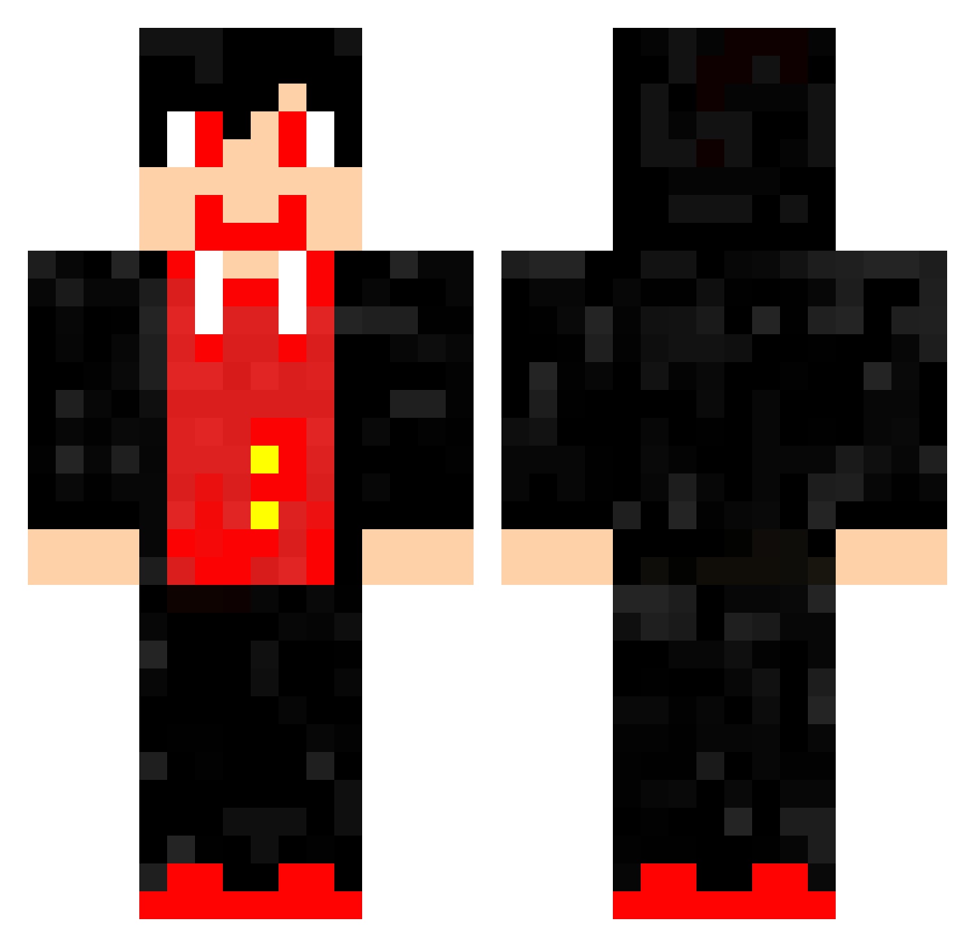 ryunon0919 Minecraft skin, front and back view