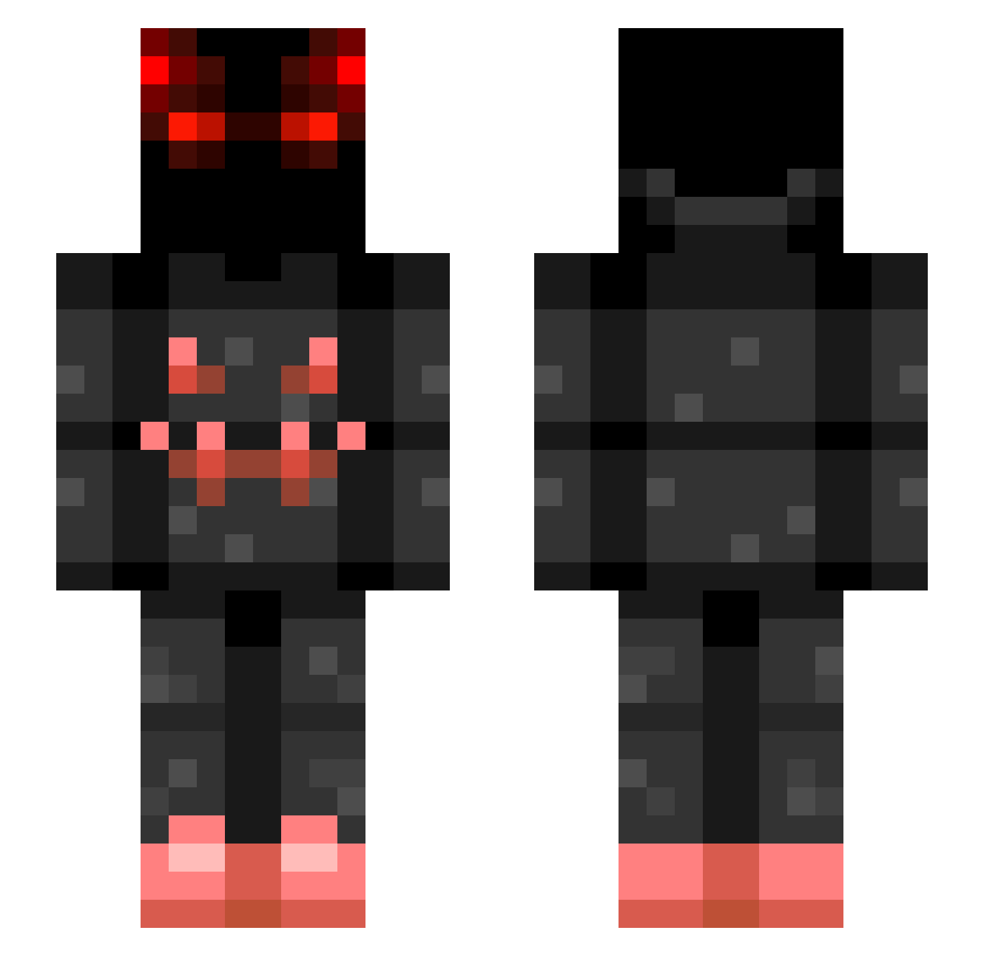 CqnYouGoAwqy Minecraft skin, front and back view