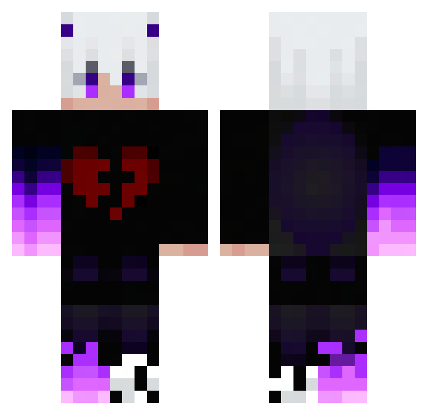 OlympsDragec Minecraft skin, front and back view