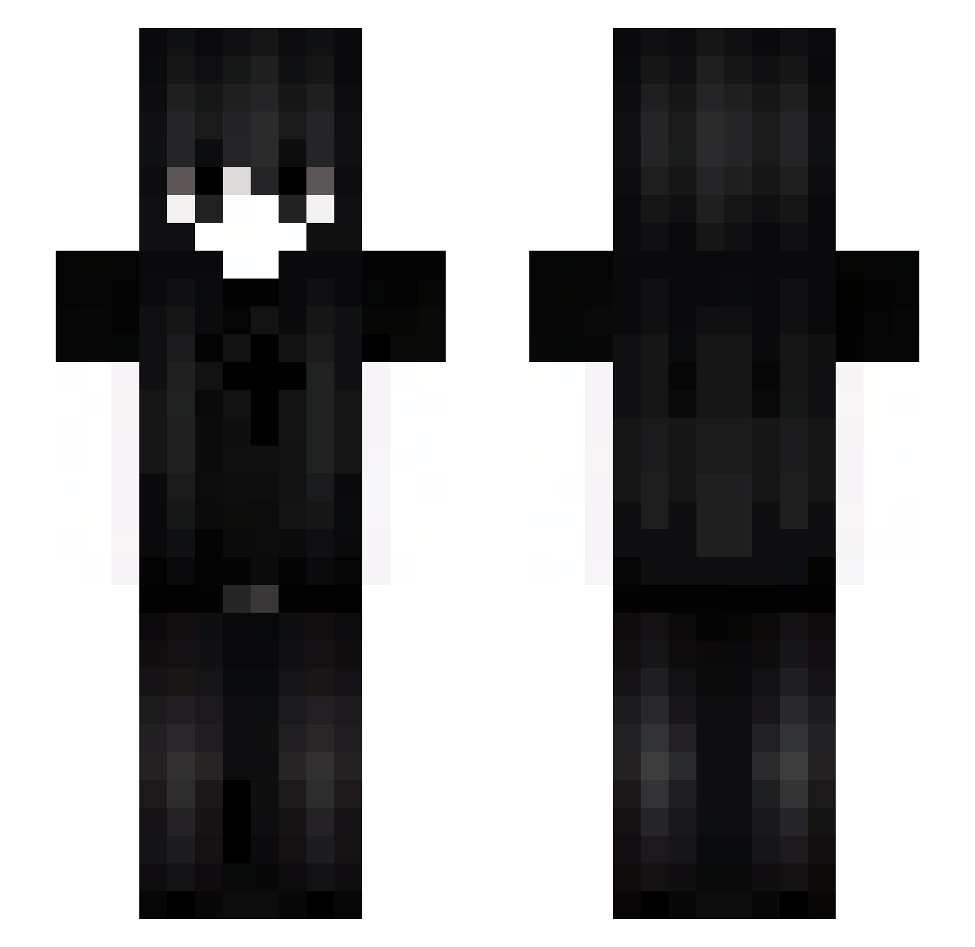 pressedjoe Minecraft skin, front and back view