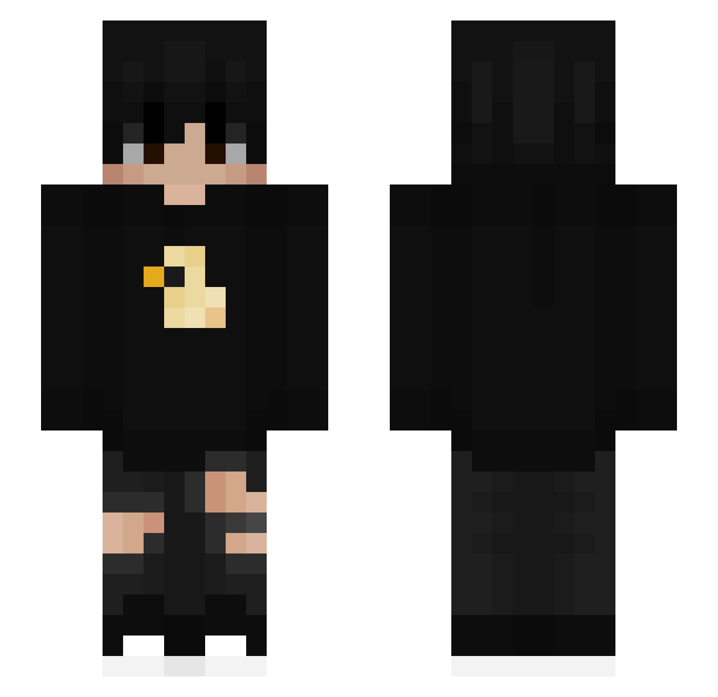 Sanddx Minecraft skin, front and back view