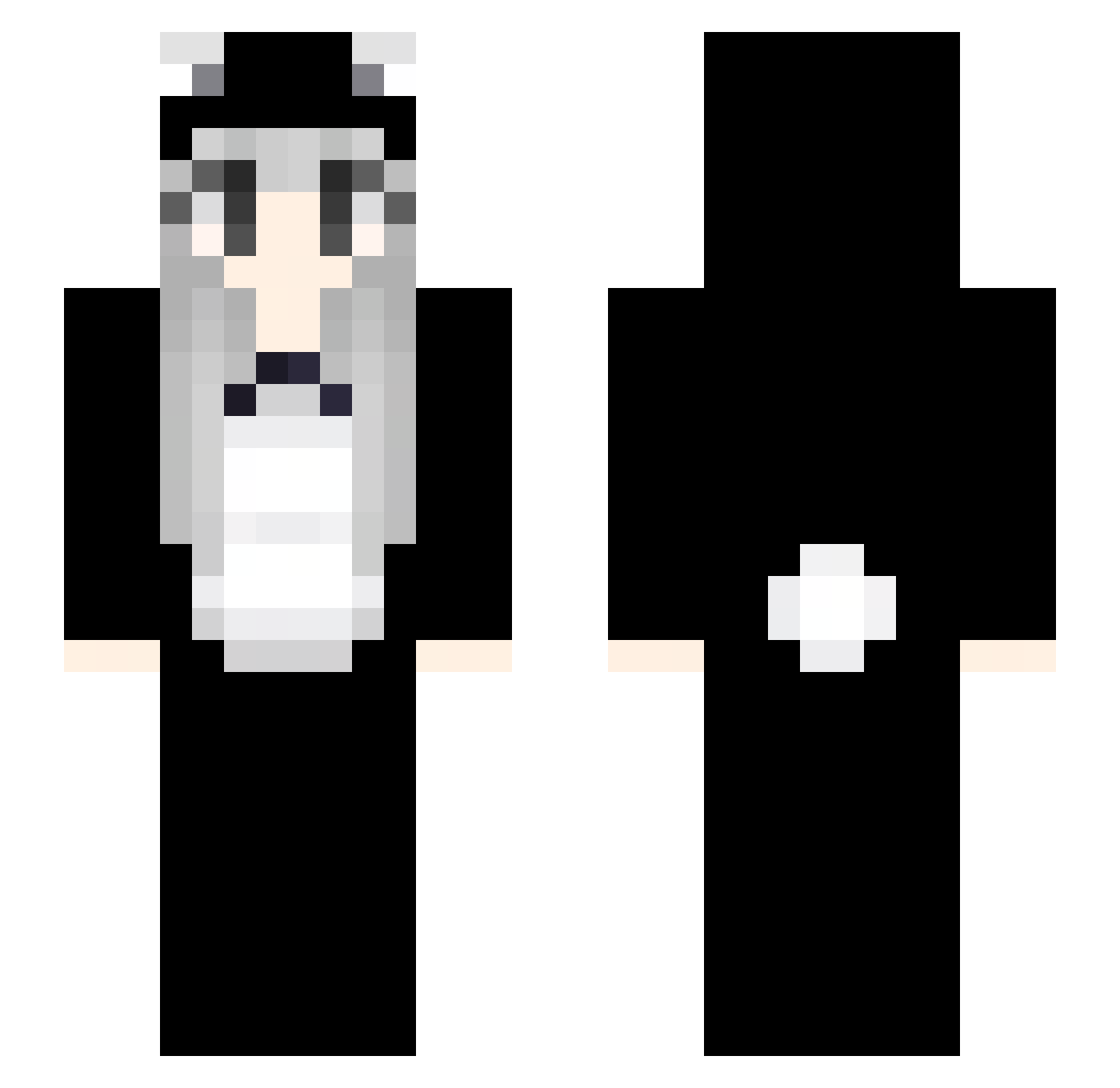 NG_Khan Minecraft skin, front and back view