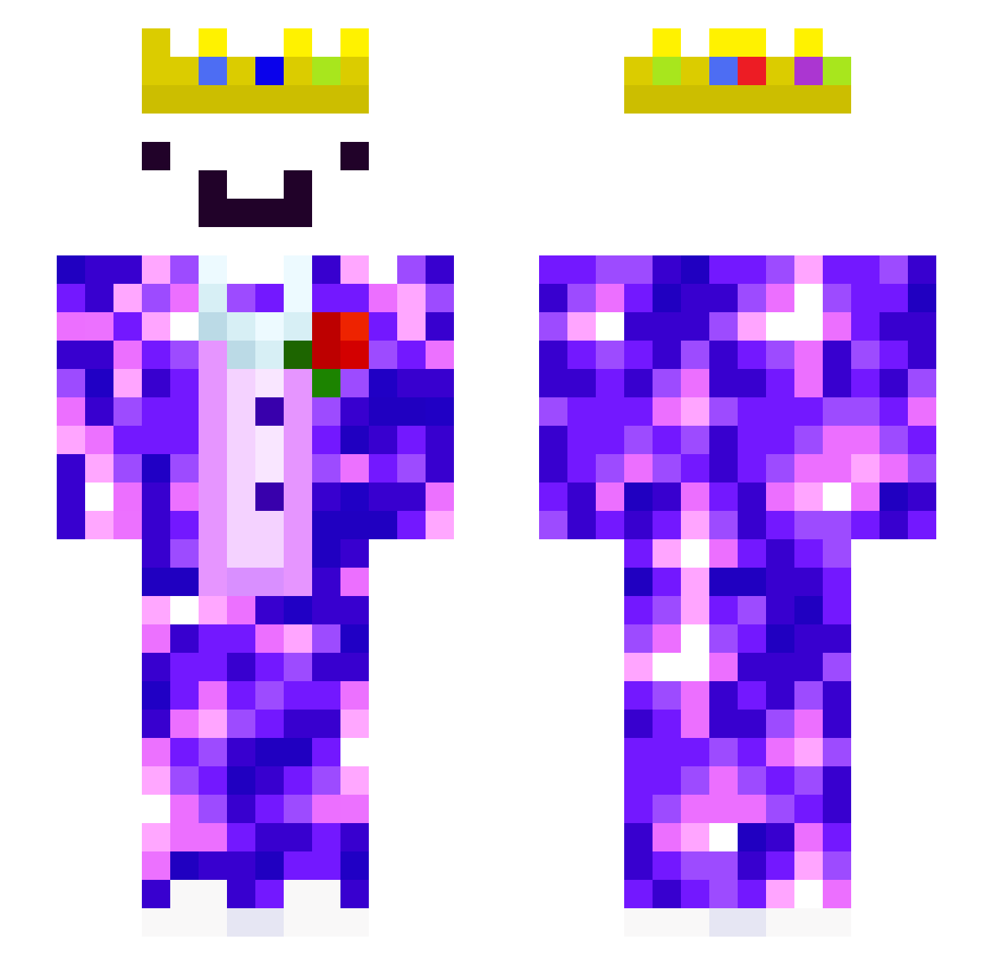 tobyk2016 Minecraft skin, front and back view