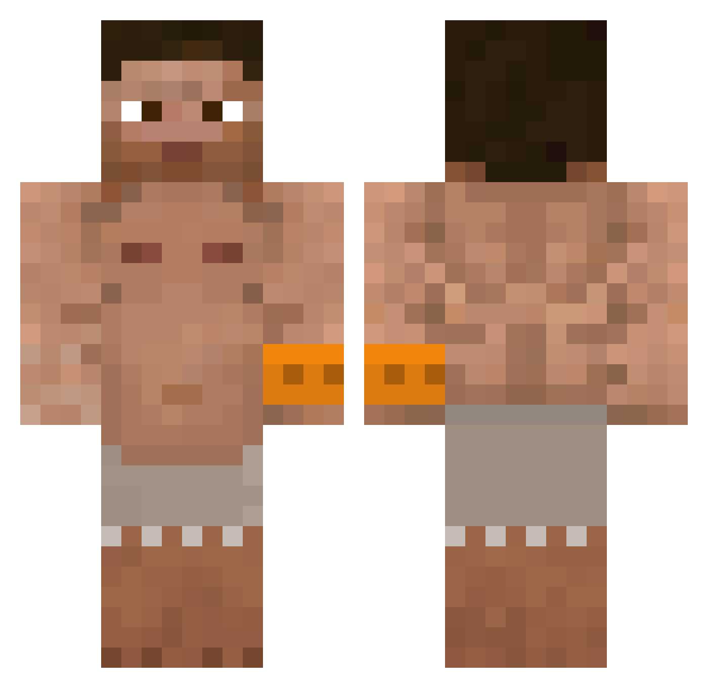 Speeder07 Minecraft skin, front and back view