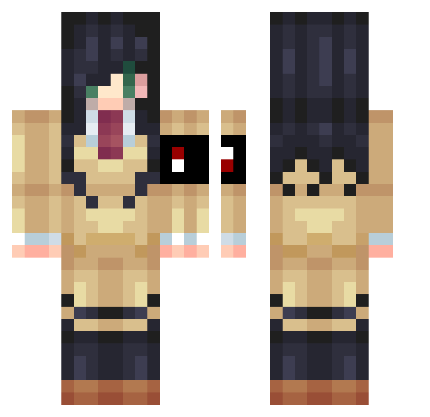 Norkich_ Minecraft skin, front and back view