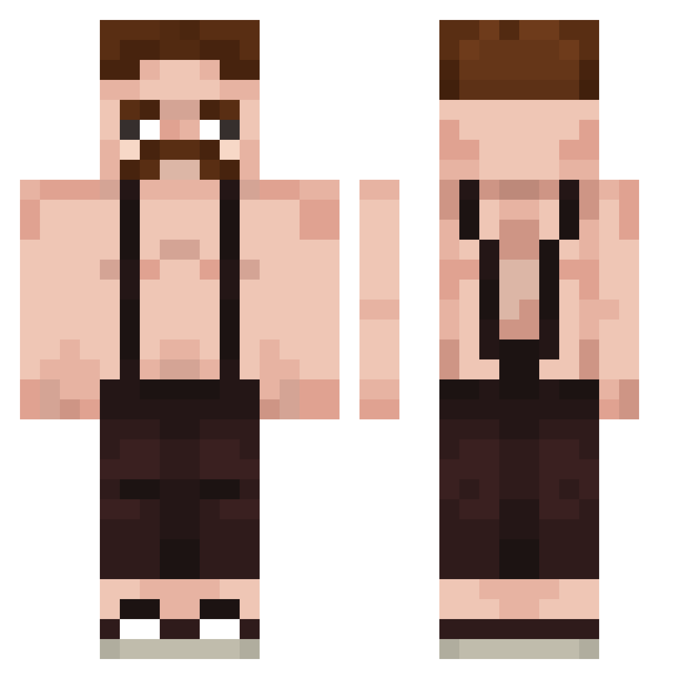 papa_asimon Minecraft skin, front and back view