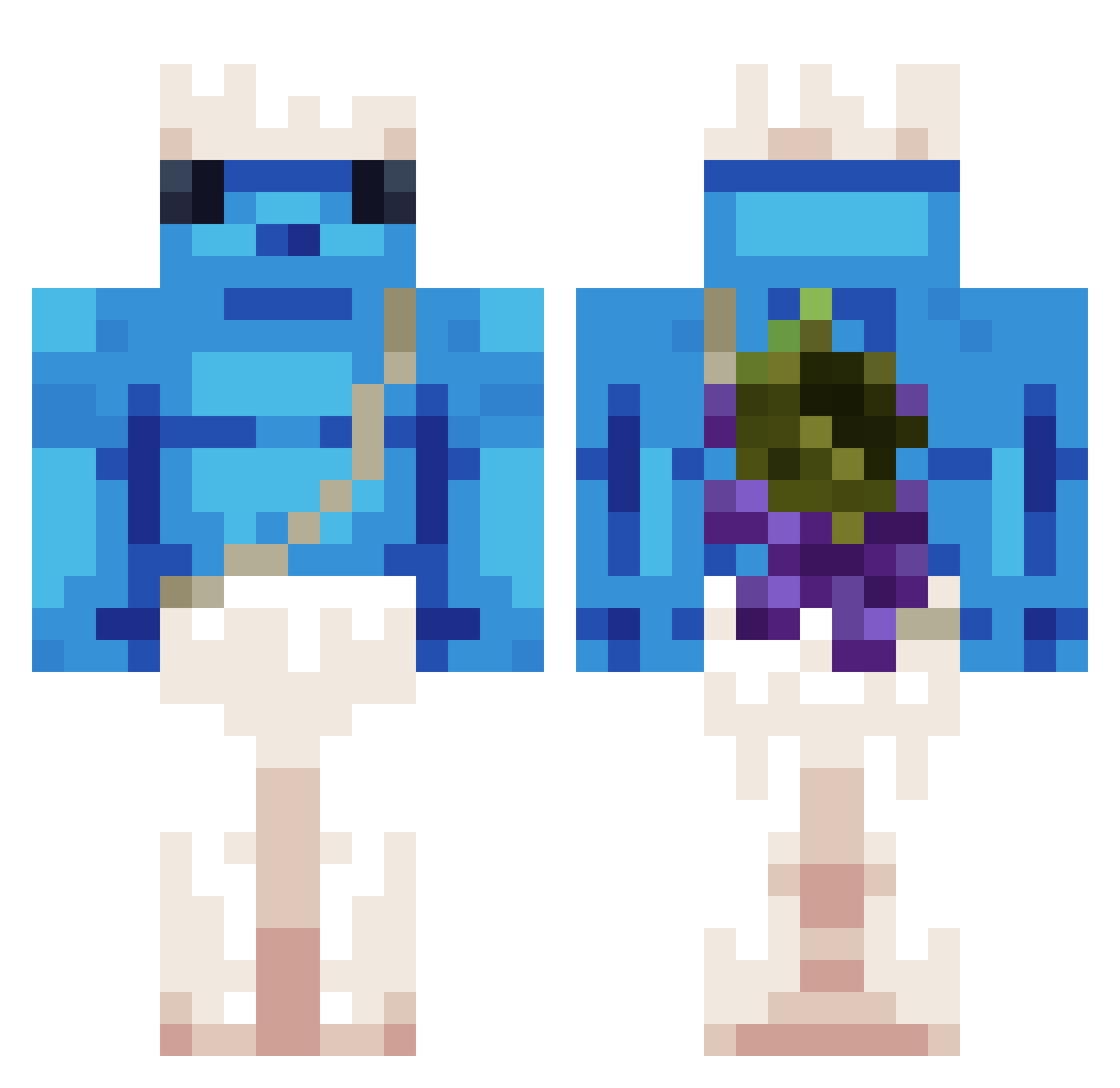 _yeva Minecraft skin, front and back view