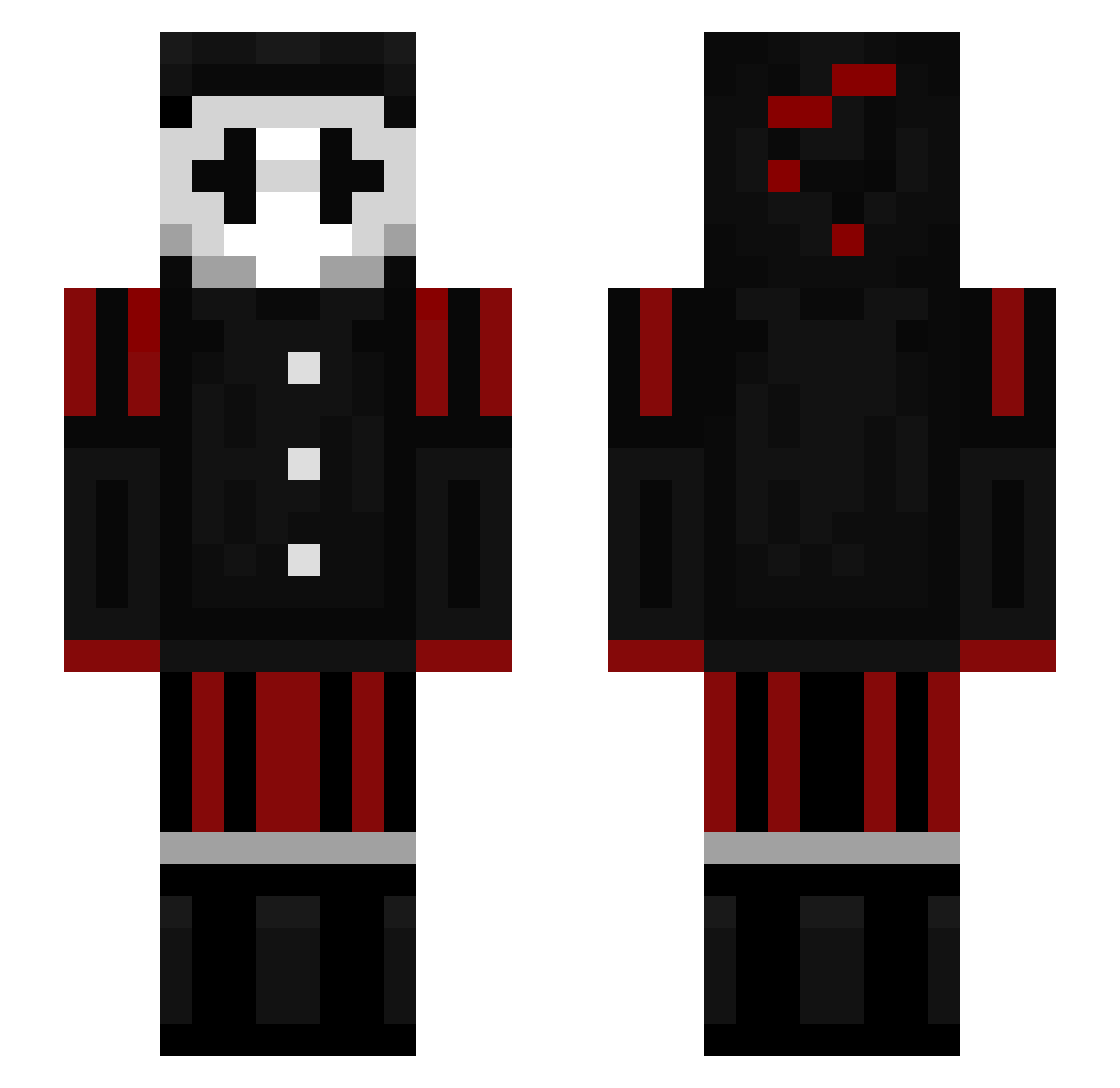Branislav Minecraft skin, front and back view