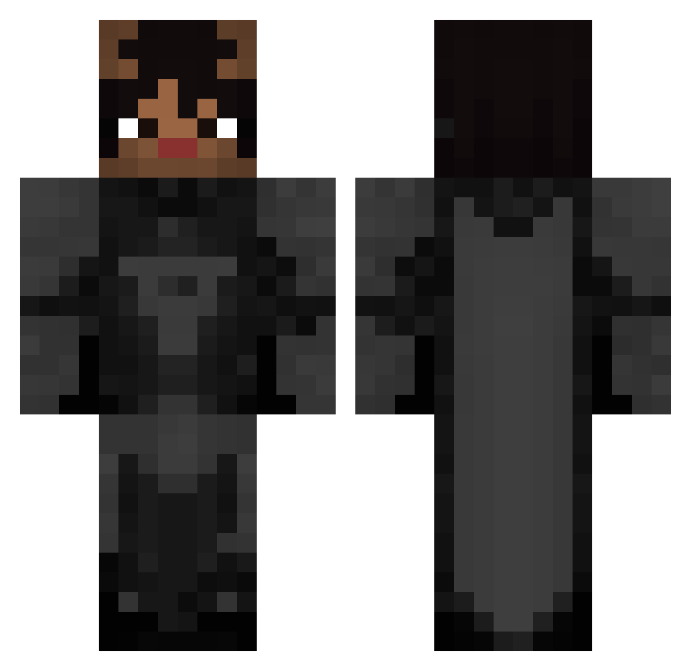 Tiny2383 Minecraft skin, front and back view