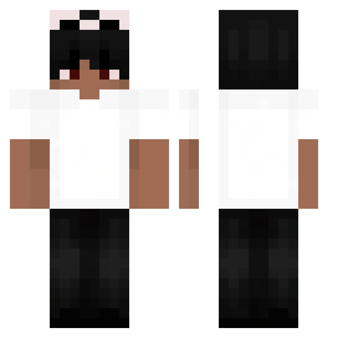moonWinter7 Minecraft skin, front and back view