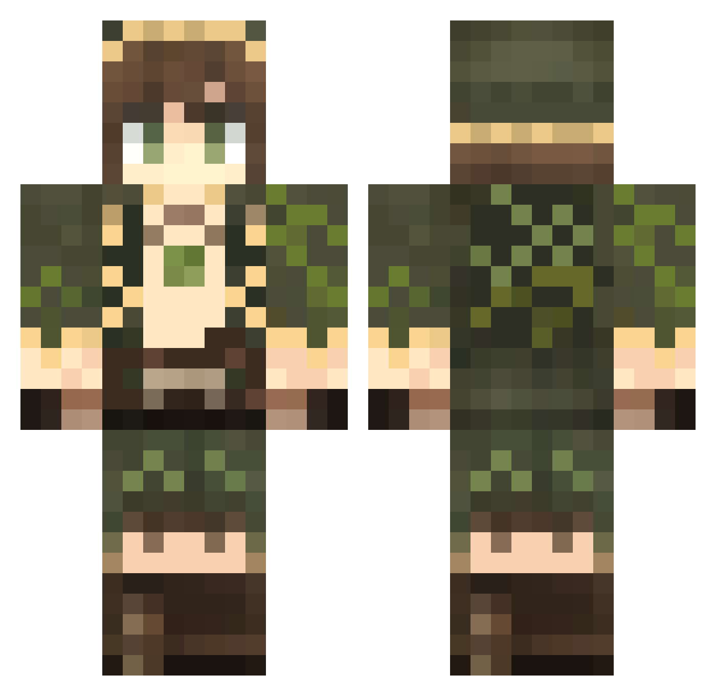 yosoha2190 Minecraft skin, front and back view