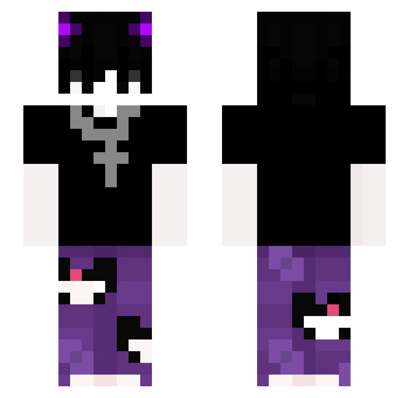 Jason1946_ Minecraft skin, front and back view