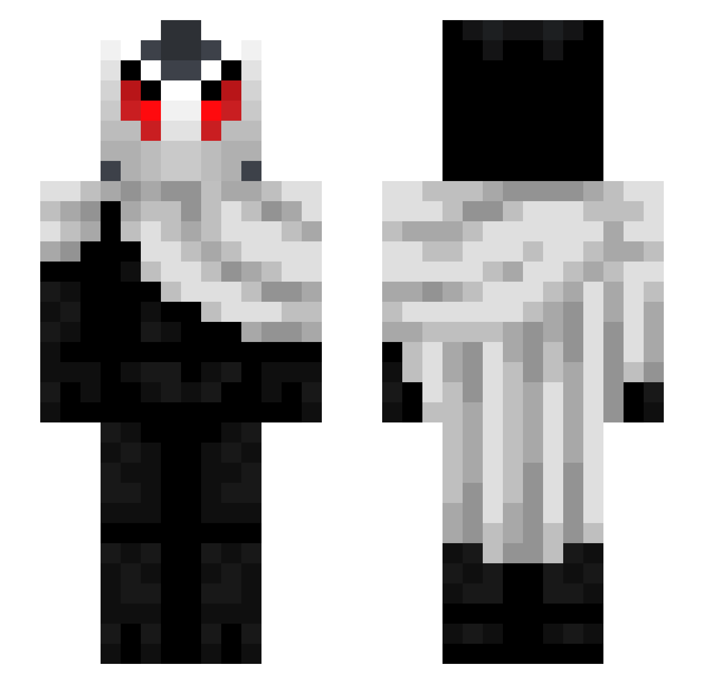 XushuZ Minecraft skin, front and back view