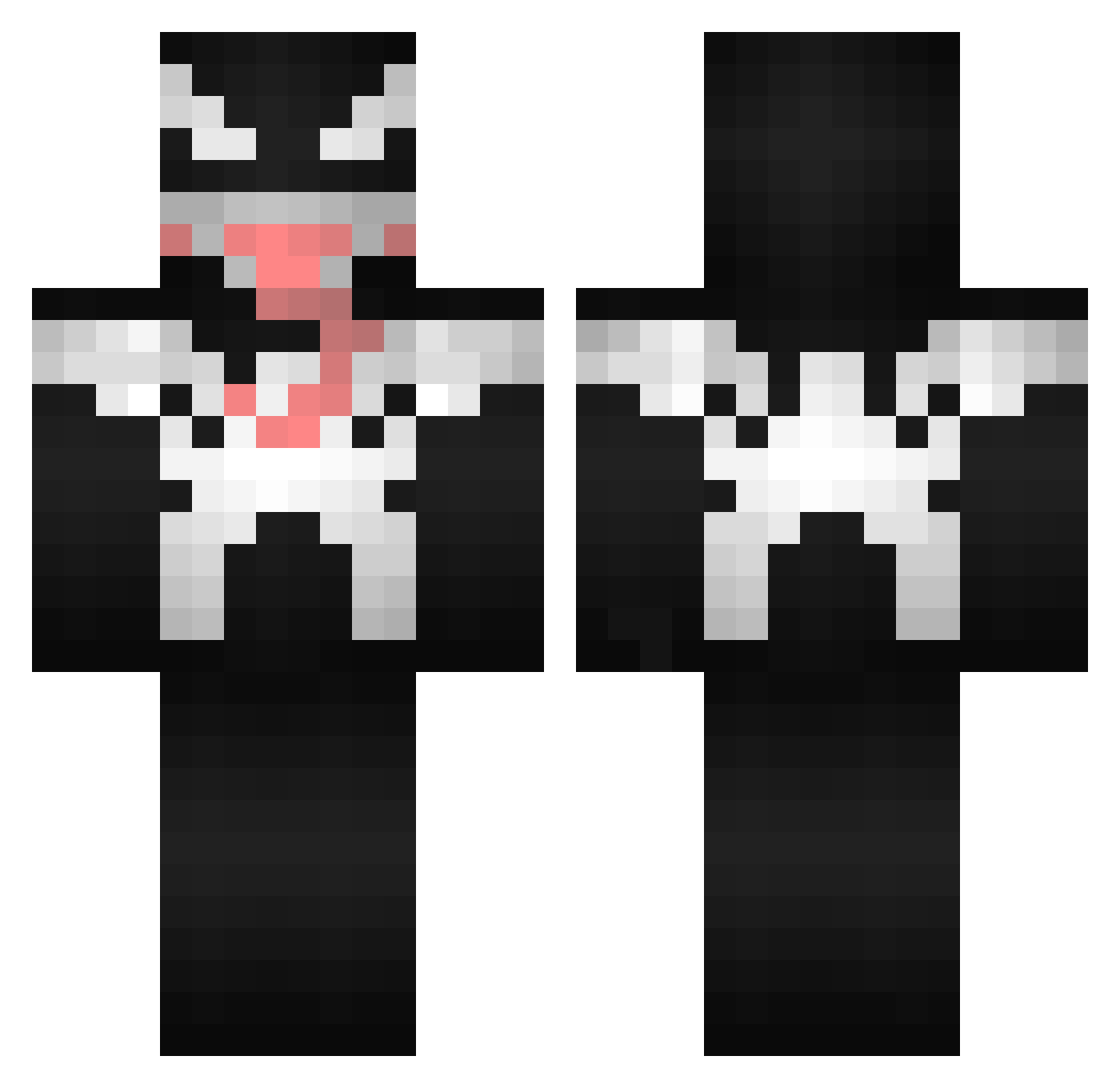 SubjectKyoto Minecraft skin, front and back view