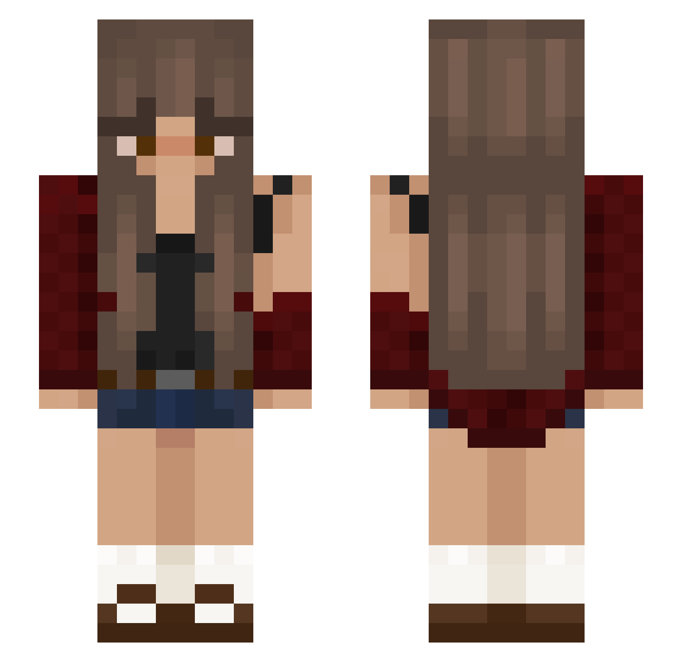 rAtSoup2008 Minecraft skin, front and back view