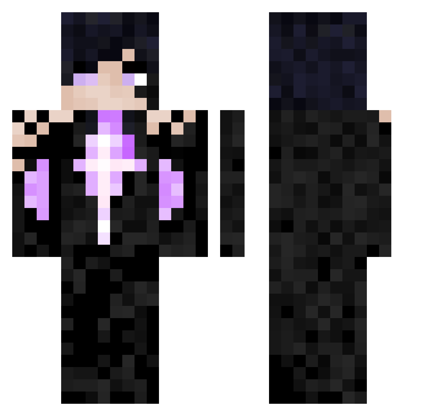 BoZe_noot Minecraft skin, front and back view