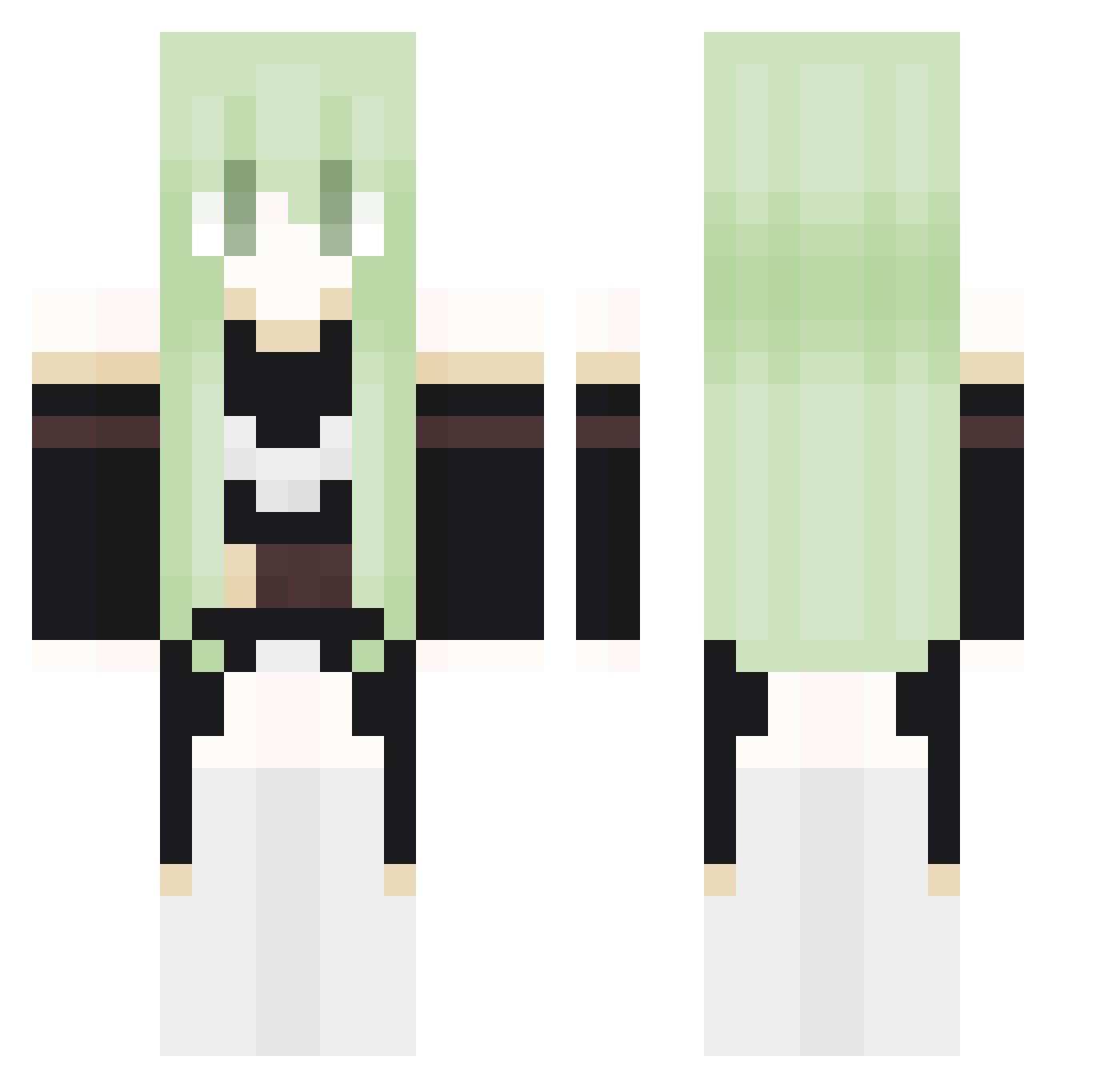 VvanStaden Minecraft skin, front and back view