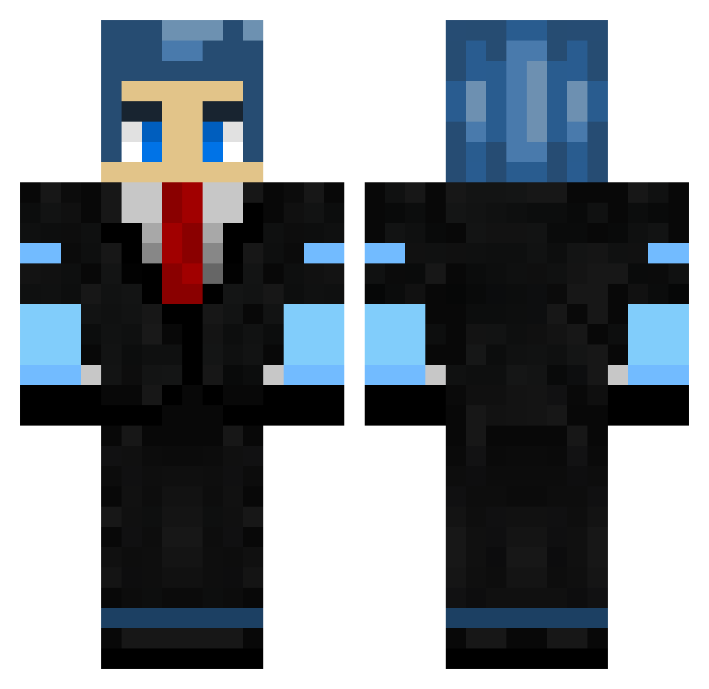 RRRamyamal Minecraft skin, front and back view
