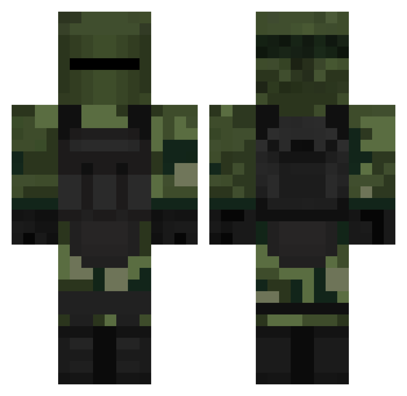 _Tivocen_ Minecraft skin, front and back view