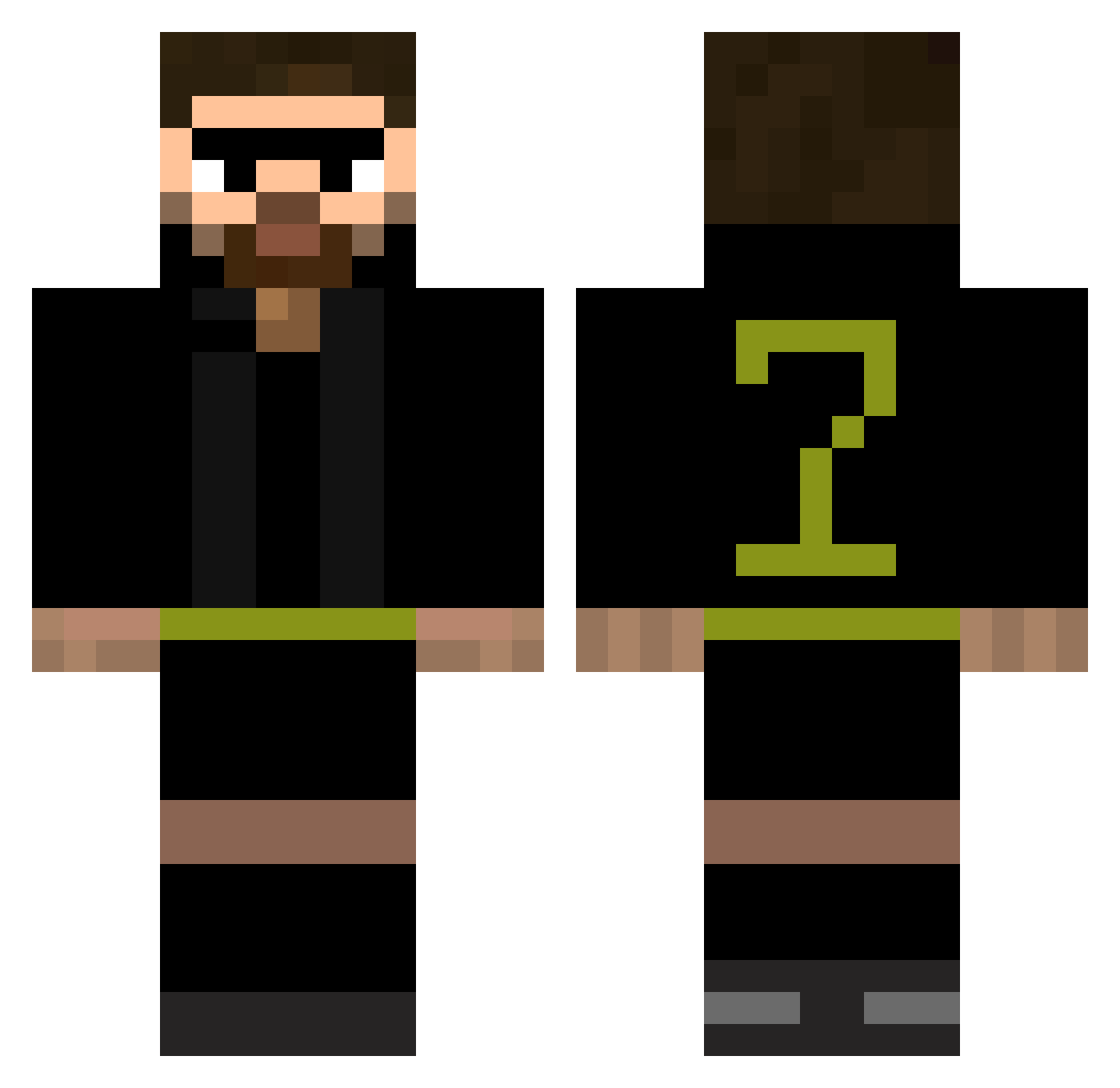 wuttichai555 Minecraft skin, front and back view