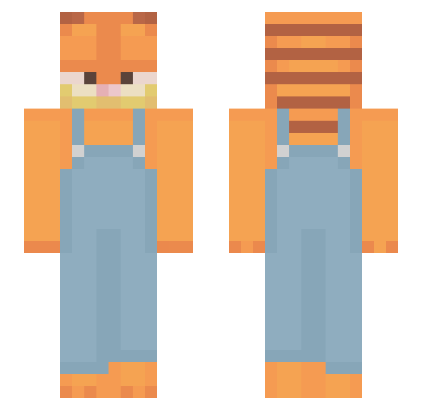 User_57F6D24THC Minecraft skin, front and back view