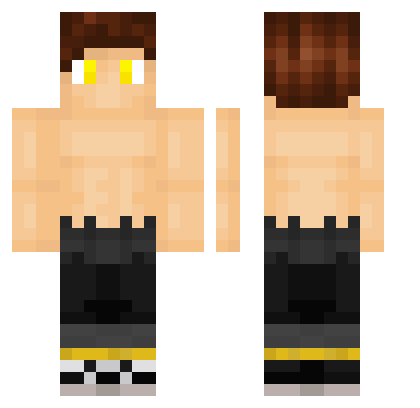 TooBuff4This Minecraft skin, front and back view