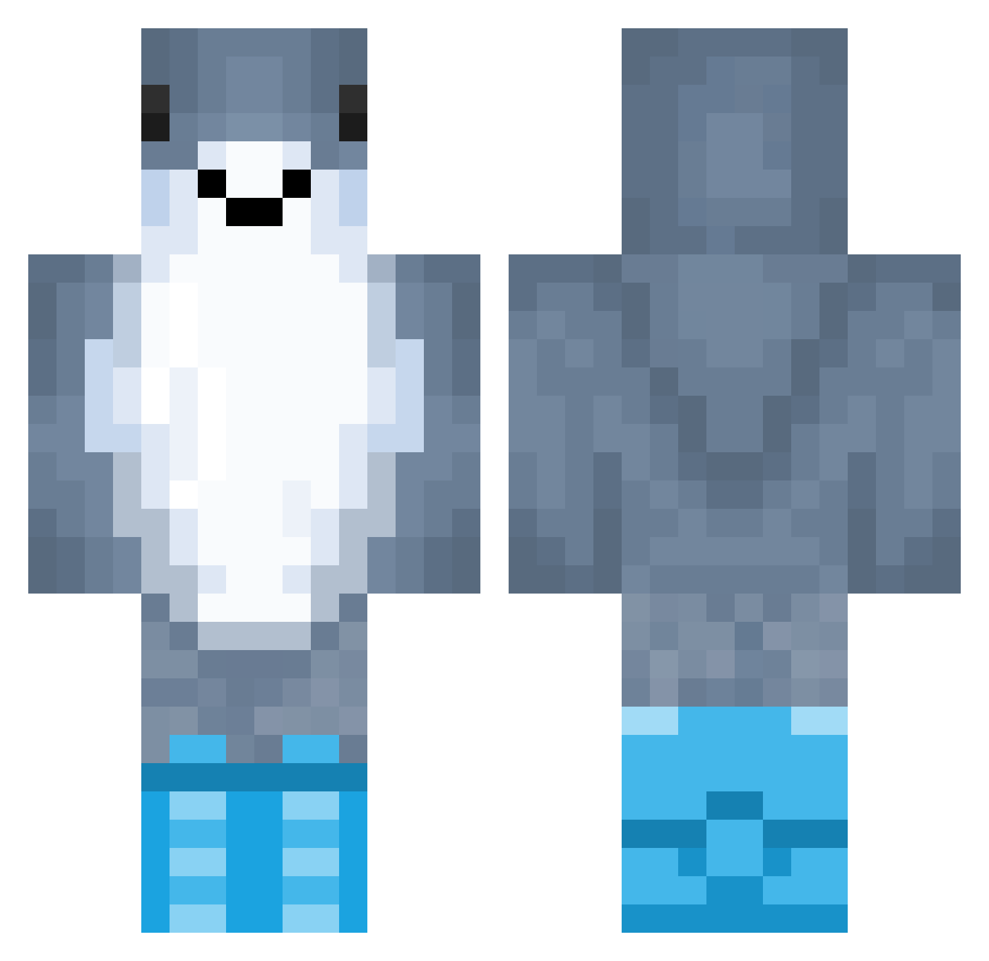 KabouterWesley11 Minecraft skin, front and back view