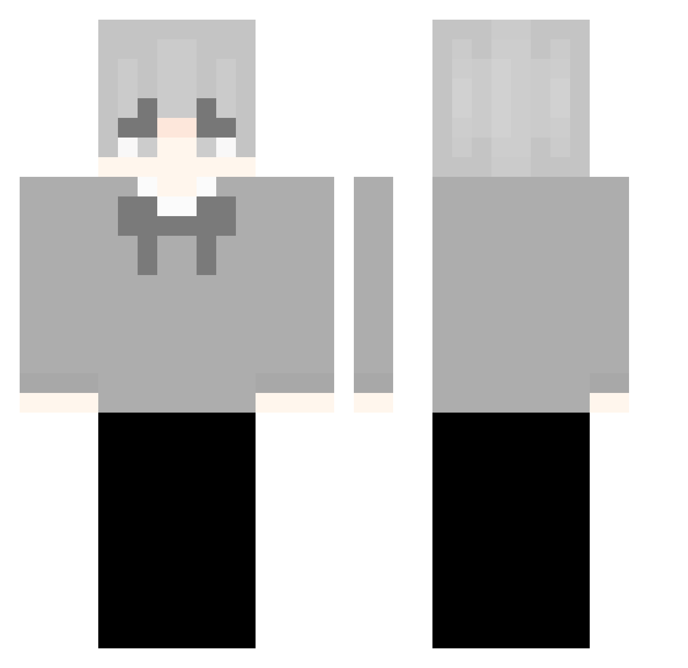 Xuan081209 Minecraft skin, front and back view