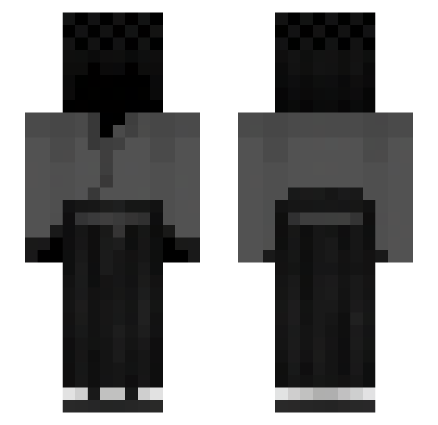 snooperMC Minecraft skin, front and back view