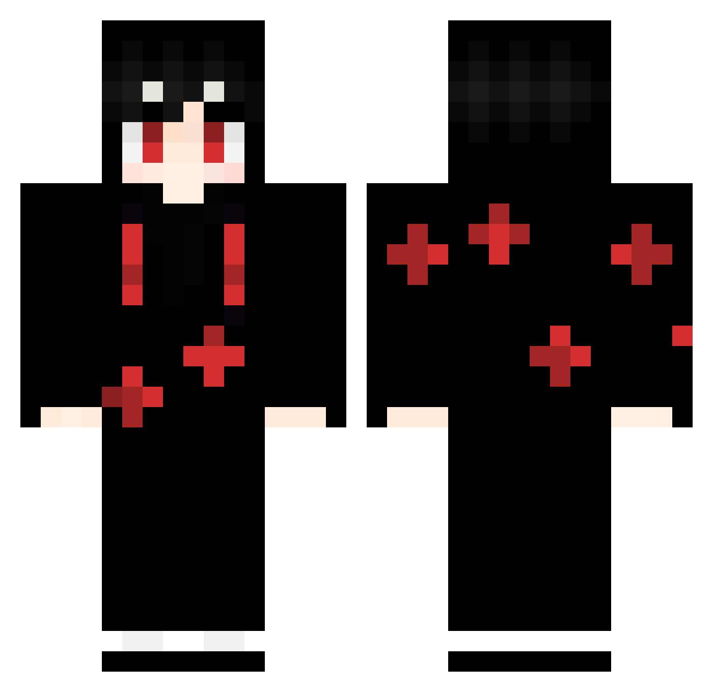 ryeck Minecraft skin, front and back view