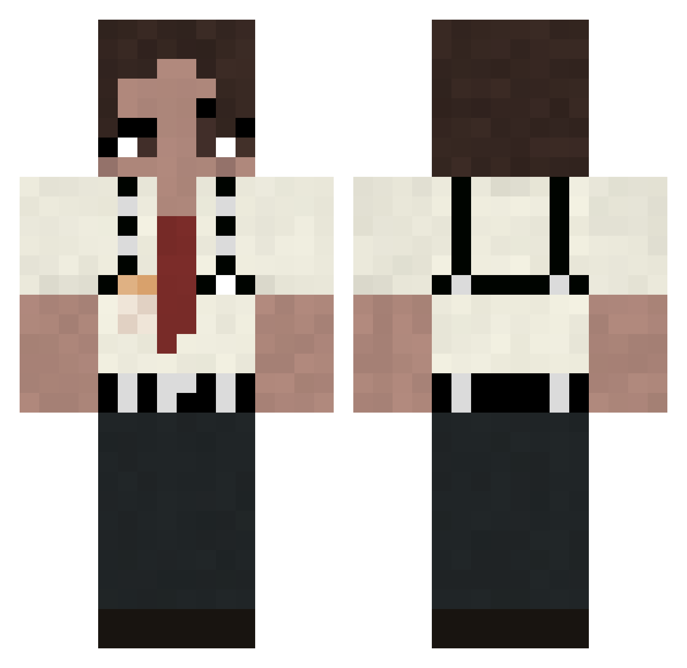 QVIKLY02 Minecraft skin, front and back view