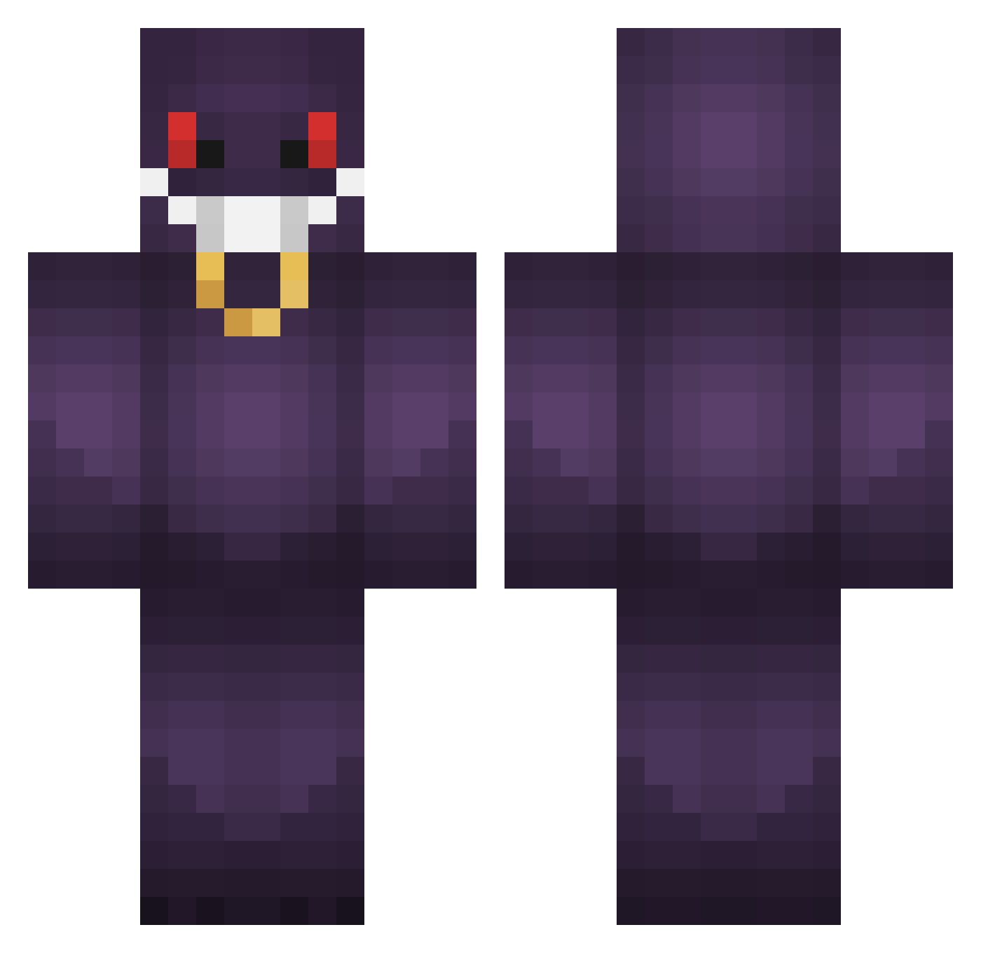 SrWakaRetrix Minecraft skin, front and back view