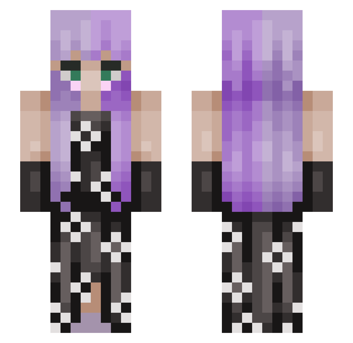 lindsaaaay01 Minecraft skin, front and back view