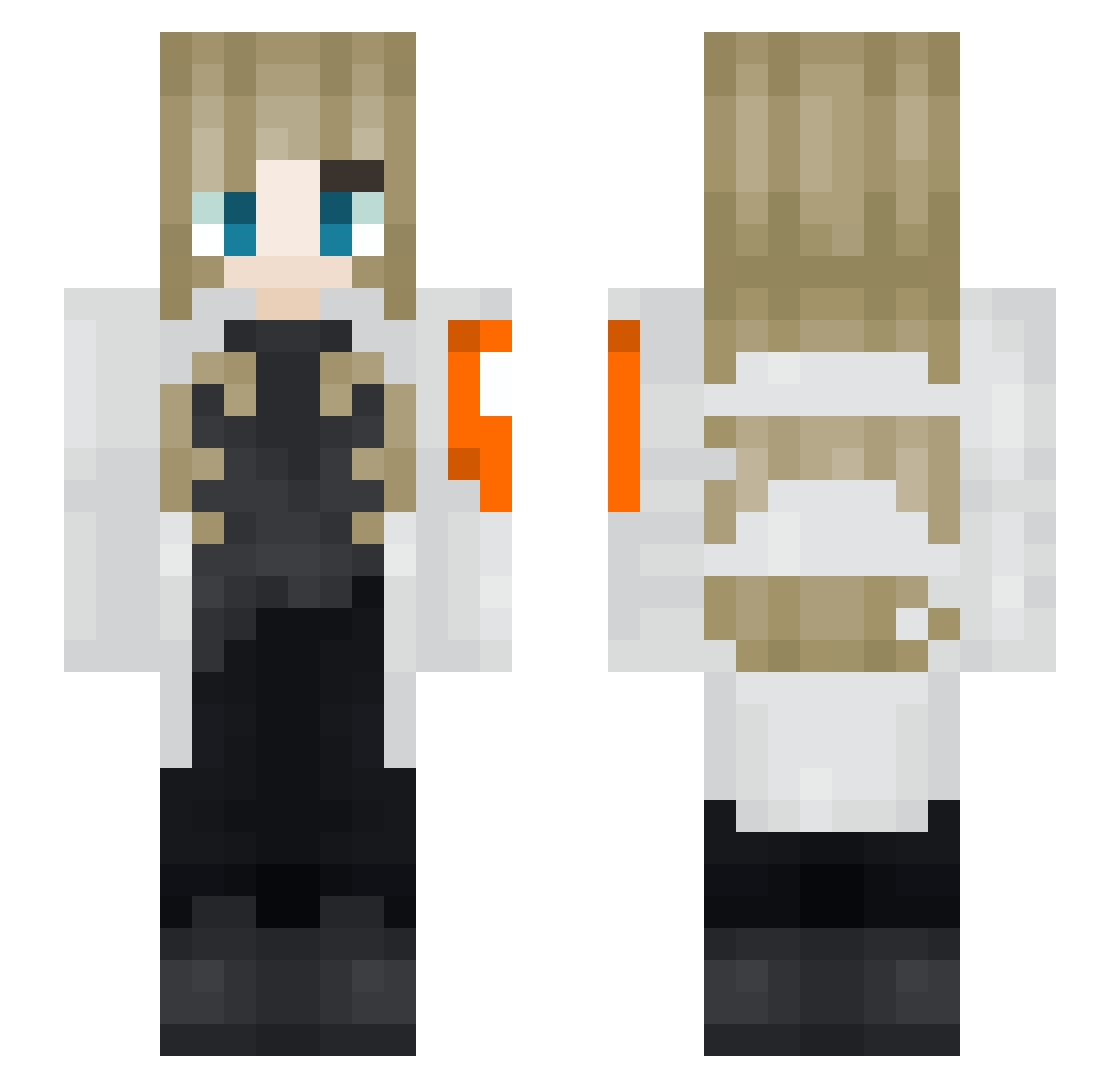 Dragon_Lazuli Minecraft skin, front and back view