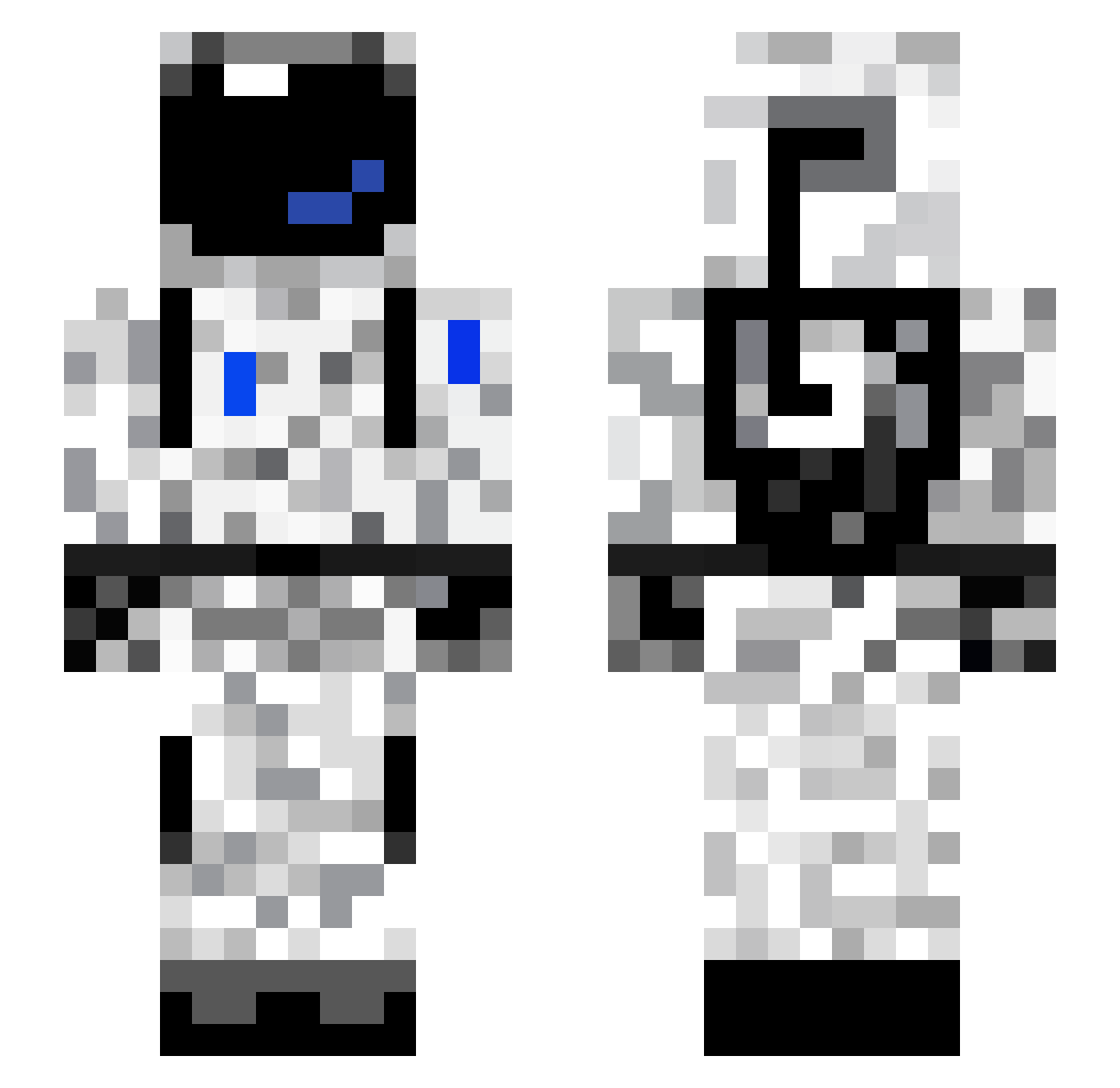 Milky_1947 Minecraft skin, front and back view