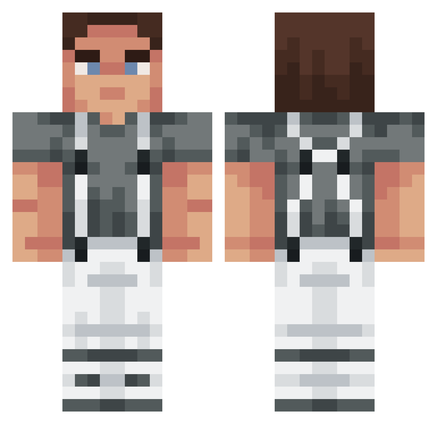 SalCurly_ Minecraft skin, front and back view
