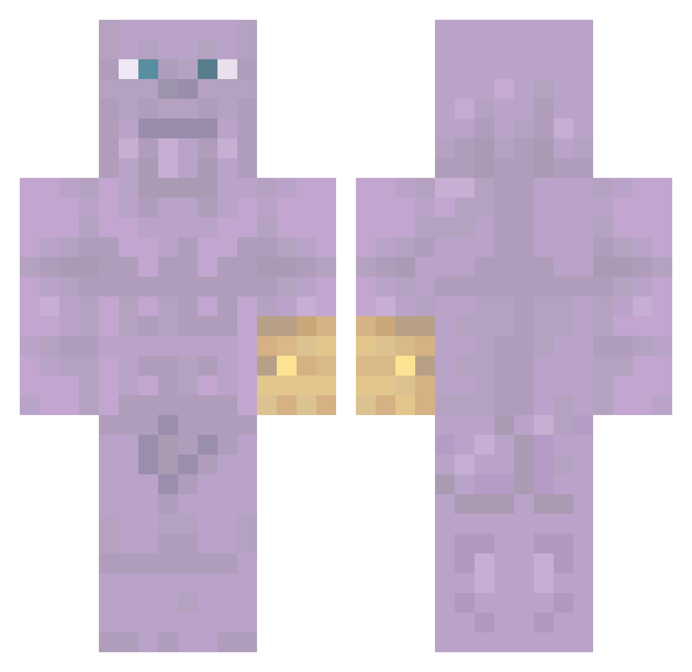TheBrownie Minecraft skin, front and back view
