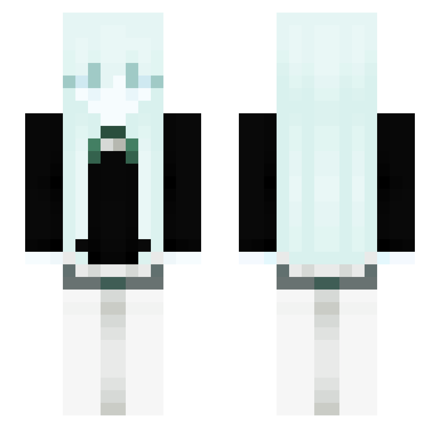 SleepyIsSoul Minecraft skin, front and back view