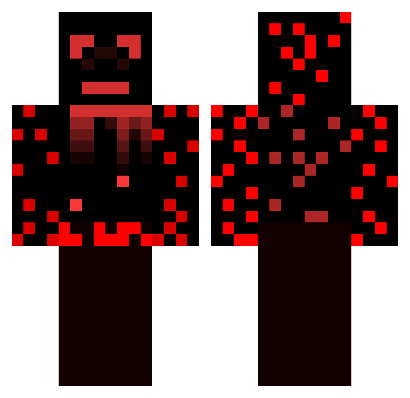 CheiN89 Minecraft skin, front and back view