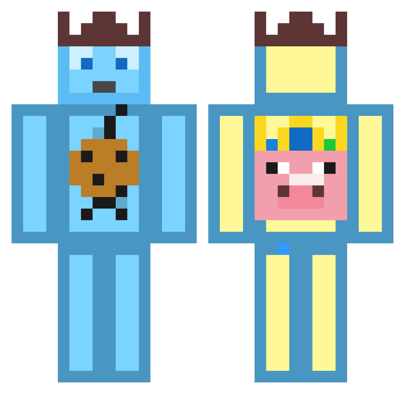 youngjaja2323 Minecraft skin, front and back view
