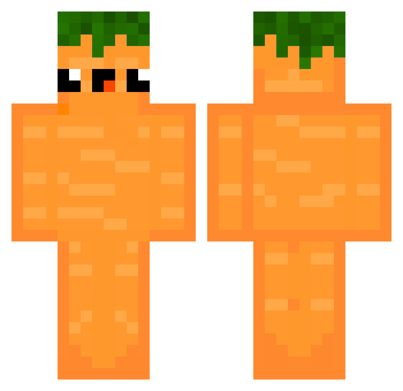 JeBoiFl0w Minecraft skin, front and back view