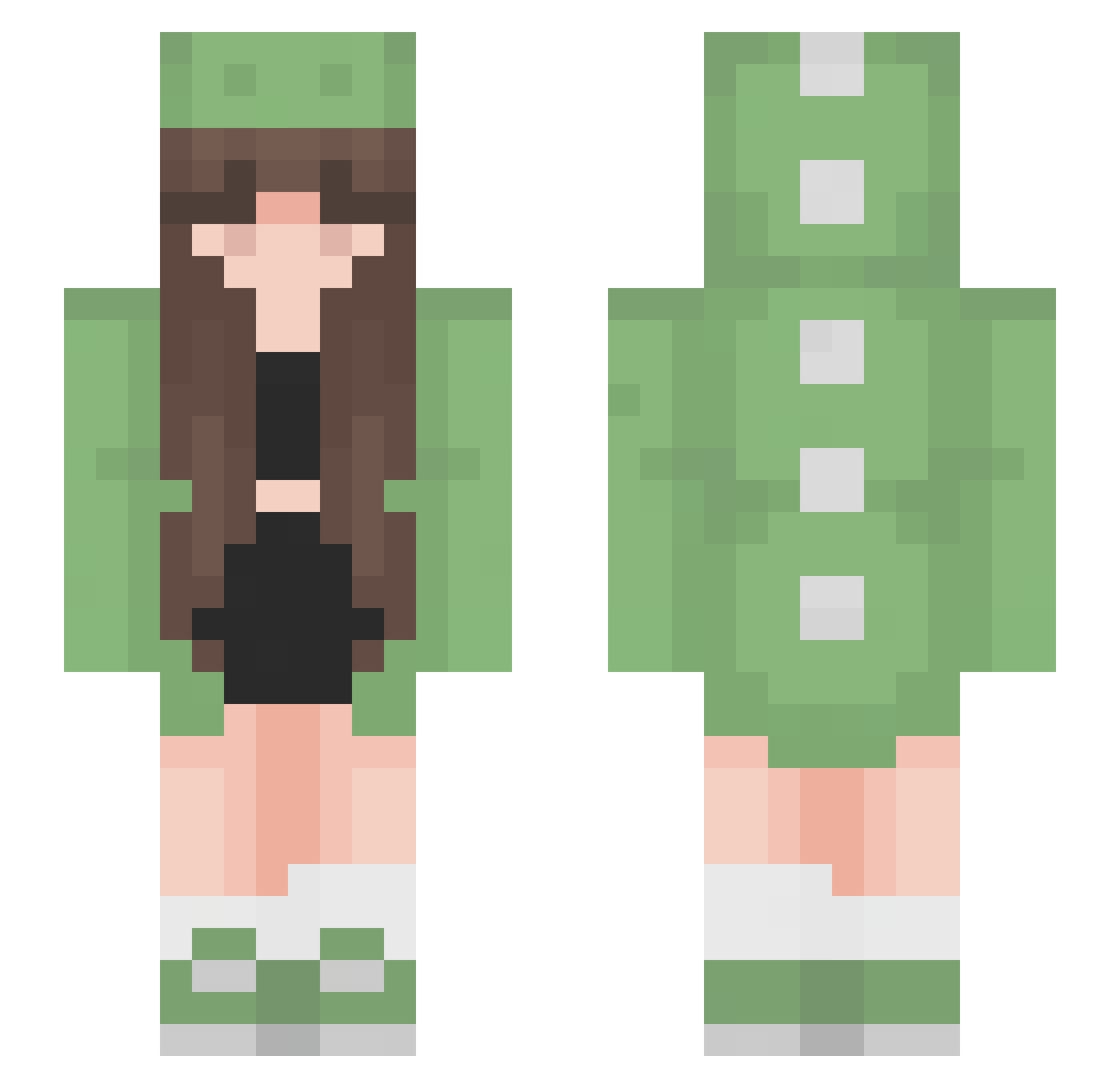 simondabeybi Minecraft skin, front and back view